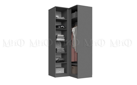 Шкаф угловой прямой Челси (ШхВхГ): 950х2022х950 мм